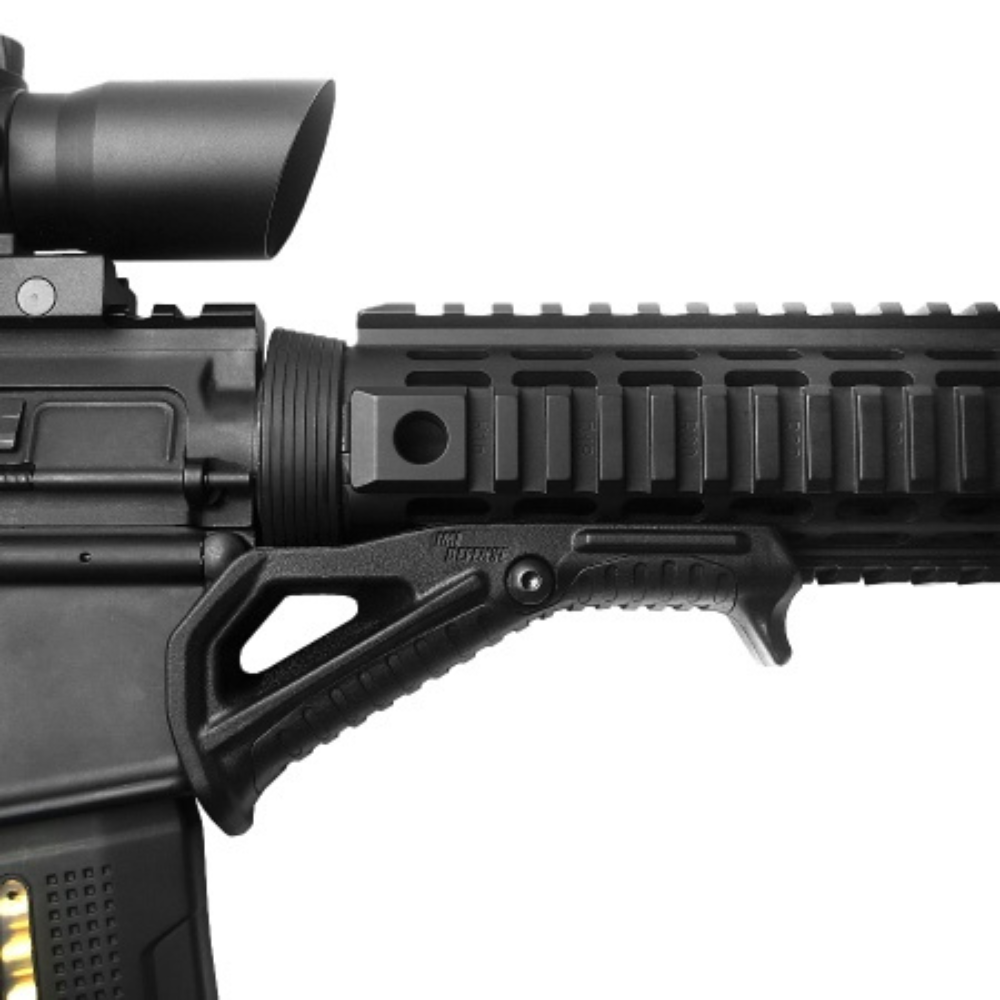 Poignée avant FSG2 Front Support Grip améliorée d'IMI Defense avec surfaces caoutchoutées pour une meilleure préhension et contrôle du fusil, compatible avec le puits de chargeur AR15