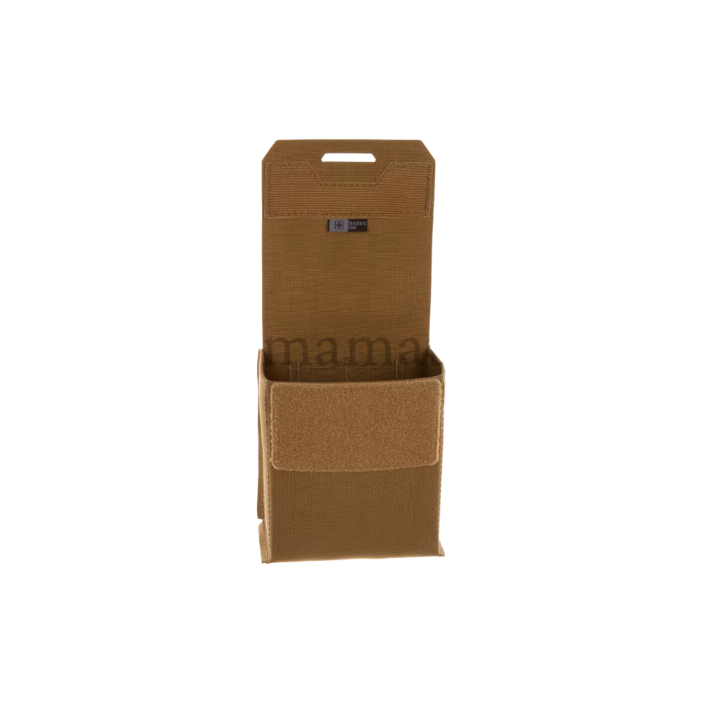 Porte-chargeur Minimi SAW100 Gen II Coyote de Templar's Gear, compatible avec caissons 7,62x100 et 5,56x200, avec panneaux PALS pour poches addition