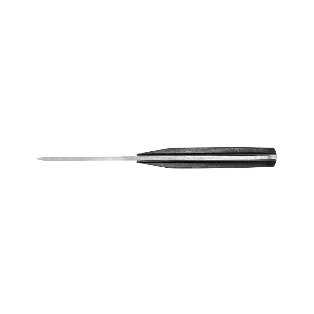 Poignard de survie noir Principle Gerber avec étui noir, lame en acier 440C, manche surmoulé en caoutchouc, adapté pour le camping et le bushcraft