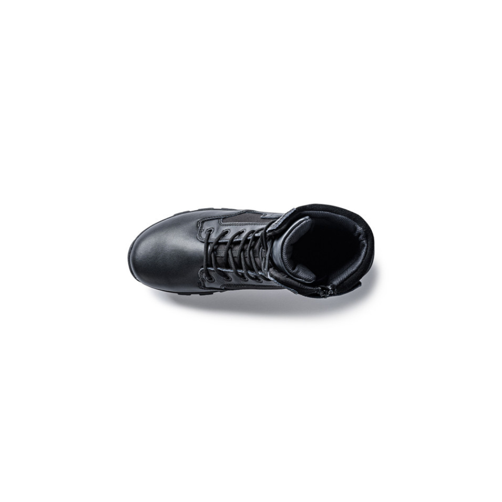 Chaussure de sécurité noire SÉCU-ONE 8' ZIP par A10 Equipment avec semelles GRIP-URBAN et ERGO-SOFT
