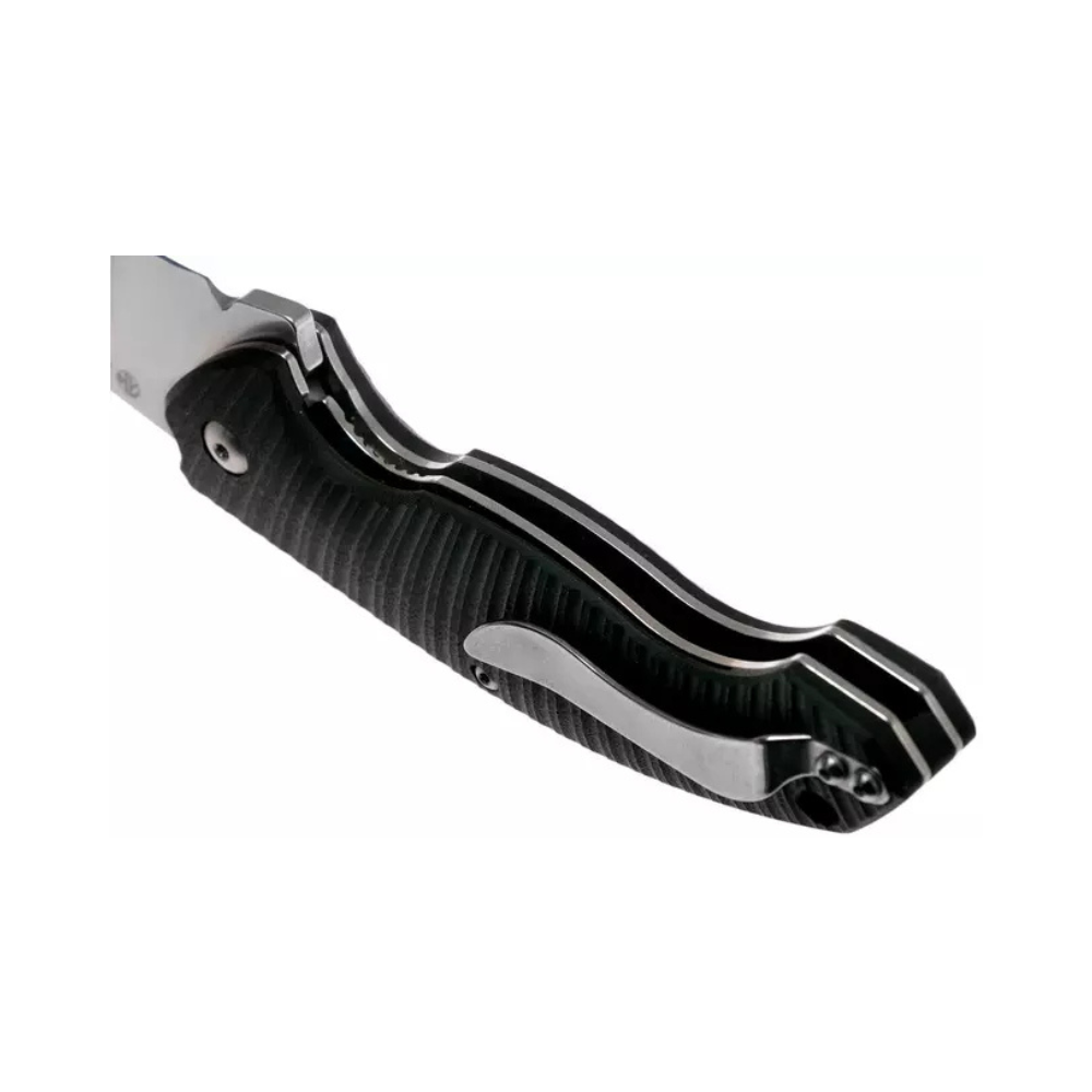 Couteau pliant noir Ruike P851B avec verrou de sécurité Thumb Up, lame en acier inoxydable 14C28N et manche en G10