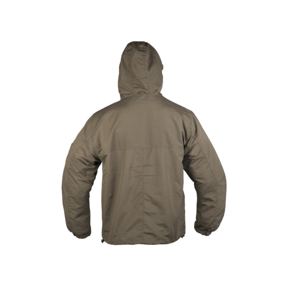 Mil-Tec coupe-vent tactique d'été en polyester, avec grande poche poitrine zippée, deux poches obliques zippées et capuche et poignets à tirant élastique
