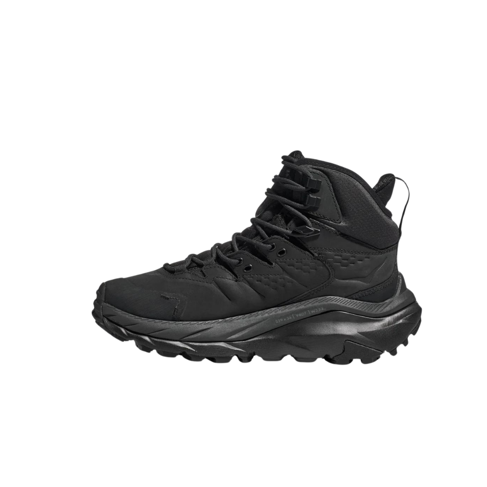 Chaussures de randonnée noires Kaha 2 Gore-Tex de Hoka, durables et fabriquées de manière responsable avec des matériaux recyclés, technologie Vibram Mega-Grip pour une adh