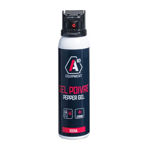Aérosol lacrymogène anti-agression gel poivre 100ml de A10 Equipment