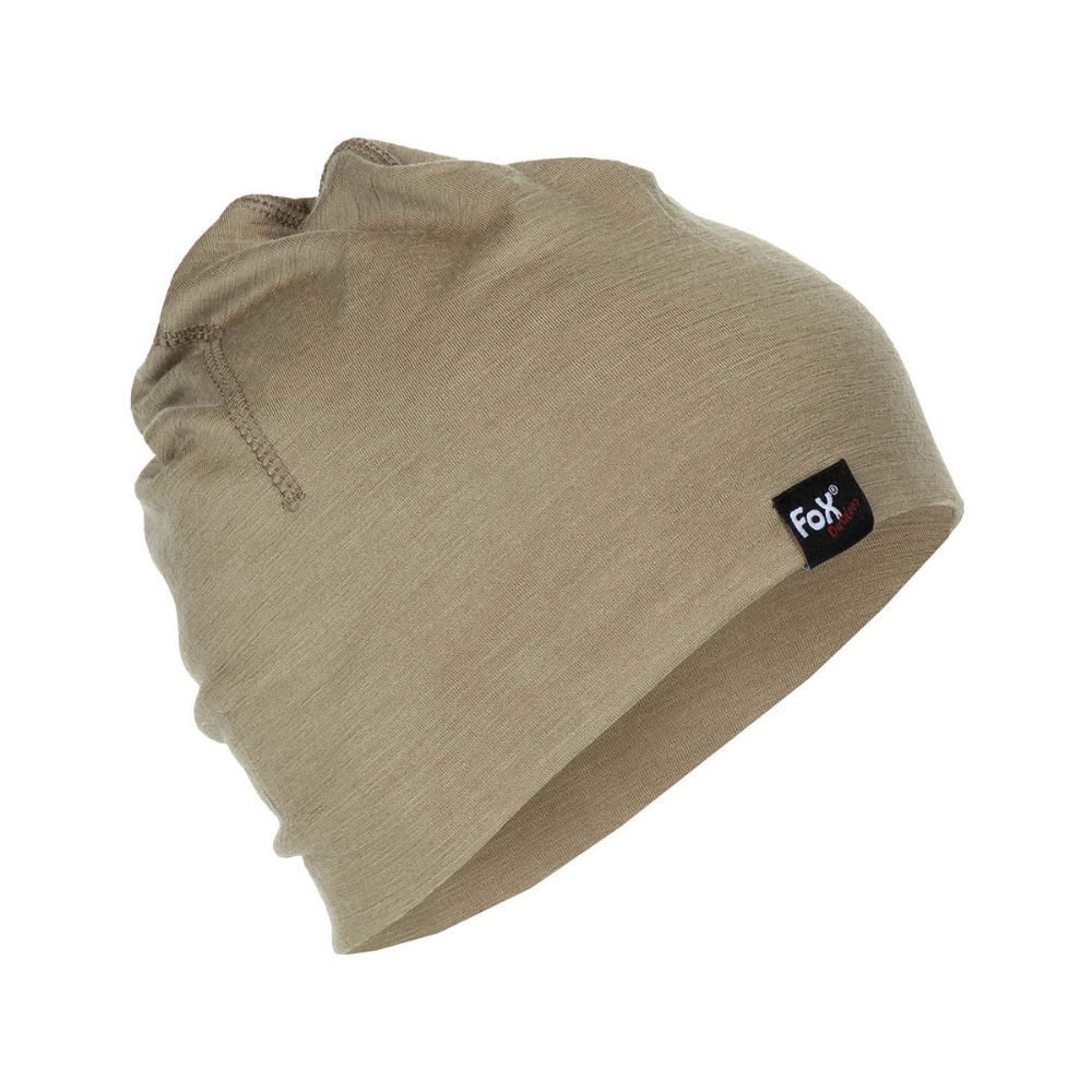 BONNET BEANIE MERINO LITE TAN | FOX OUTDOOR