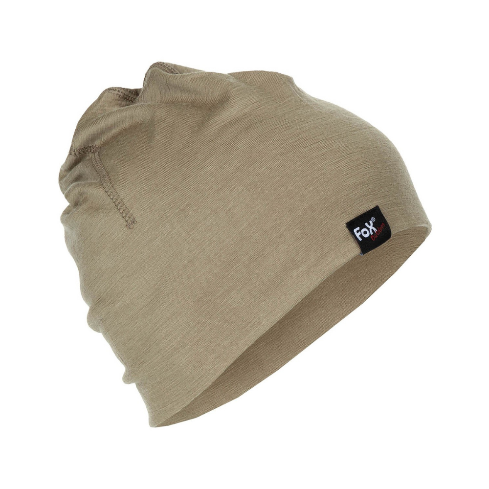Bonnet Beanie Merino Lite de Fox Outdoor, léger, respirant, à séchage rapide, en 100% laine mérinos