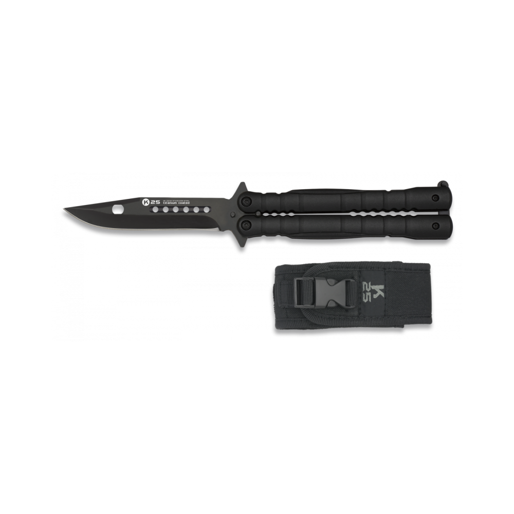COUTEAU PAPILLON NOIR LAME 103MM 02131 | K25