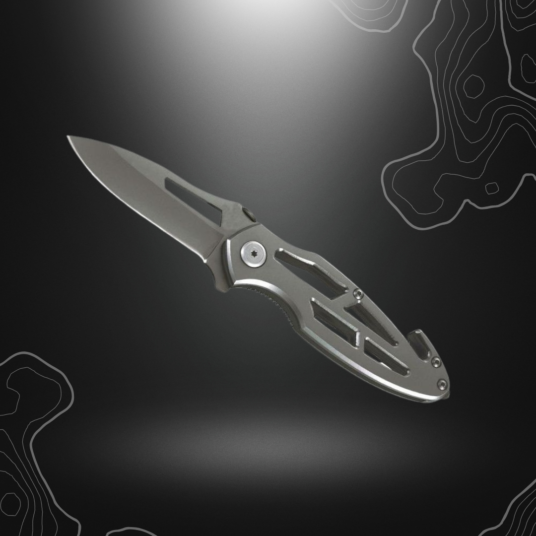 COUTEAU PLIANT METAL 10CM INOX | HERBERTZ
