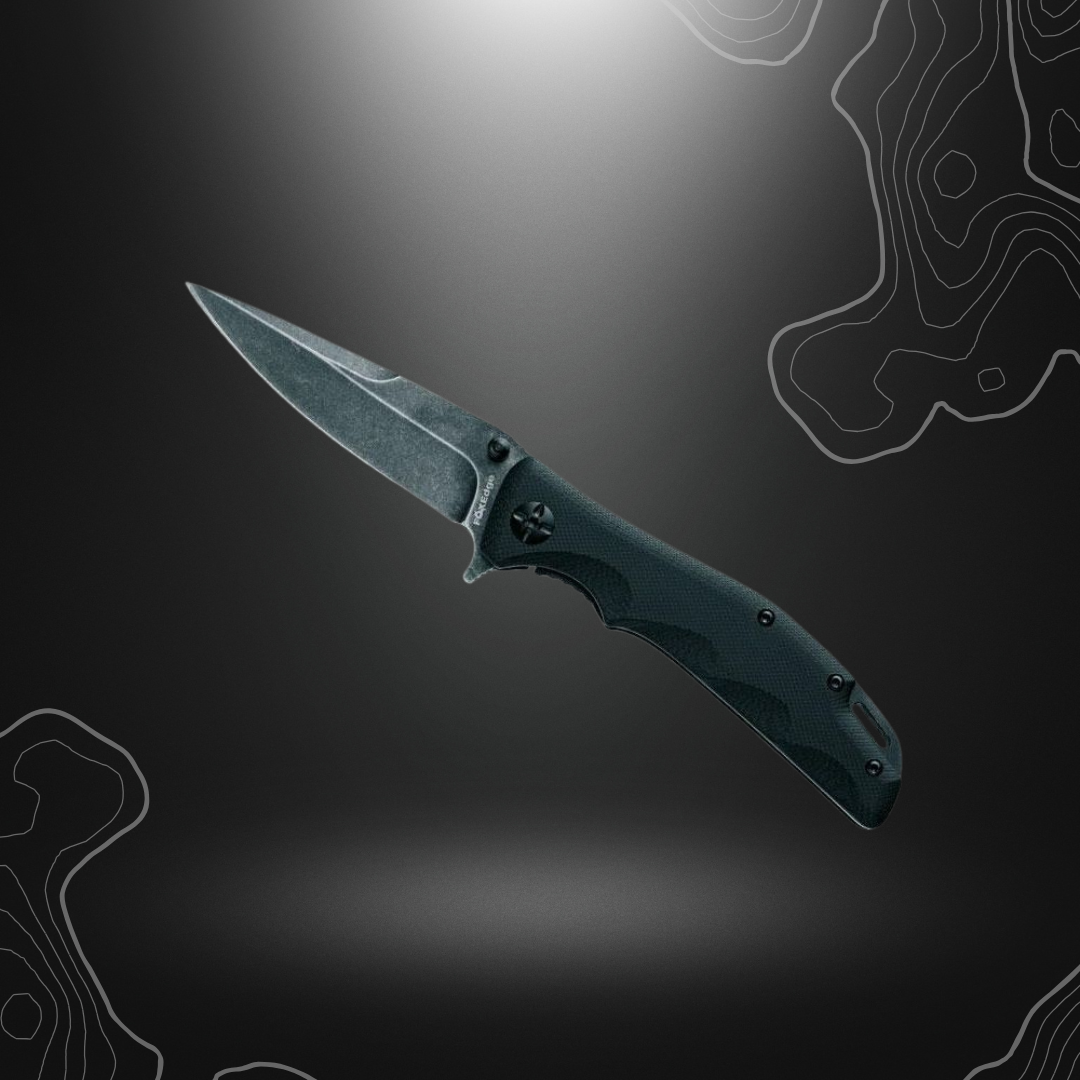 COUTEAU MANDATORY FUN G10 NOIR BLACKWASH | FOX EDGE