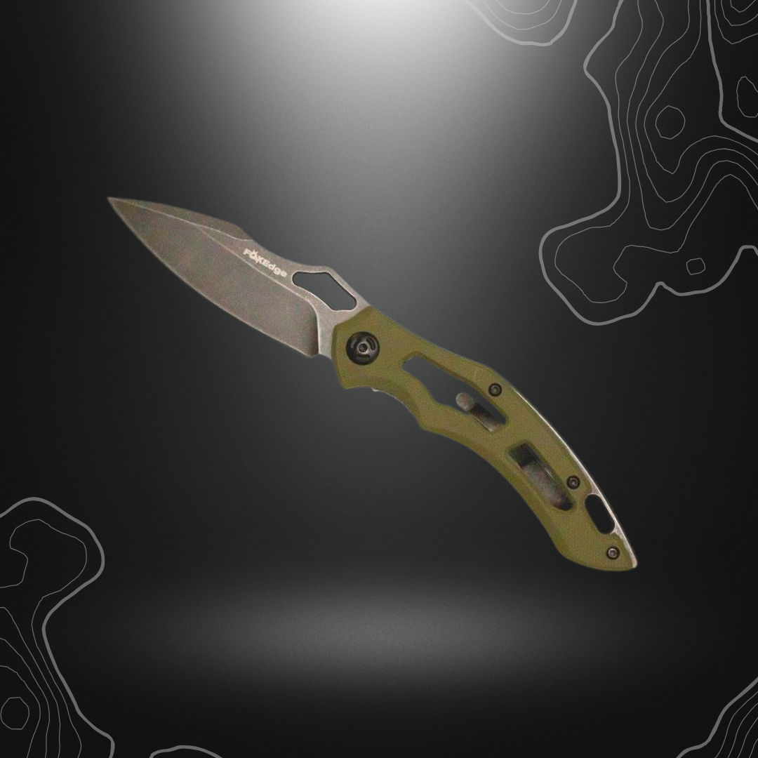 COUTEAU SPARROW G10 VERT STONEWASHED | FOX EDGE
