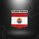 Patch en tissu représentant la Polynésie Française