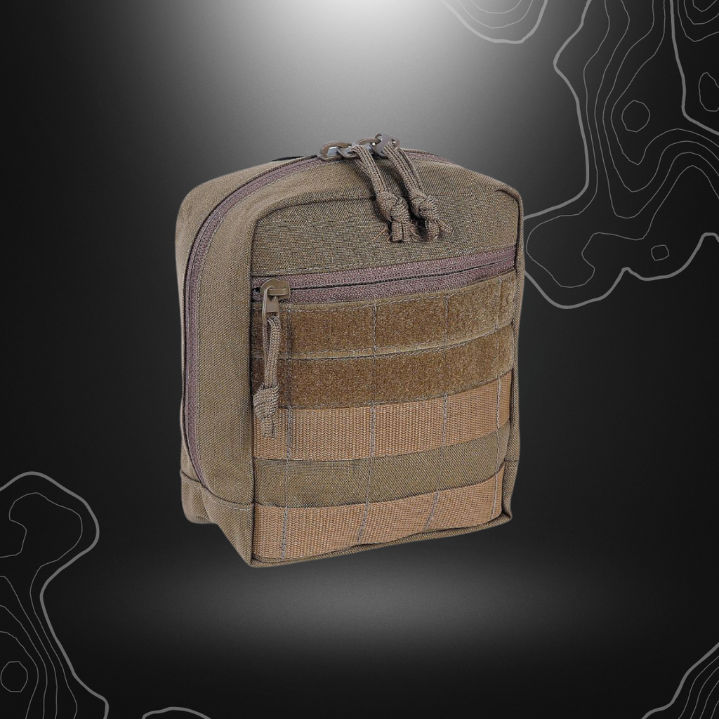 Poche Molle TT Tac Pouch 6 Coyote de Tasmanian Tiger, poche universelle multi-usages pour équipement de premiers secours avec poches intérieures en maille, système Molle, anneaux