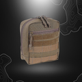 Poche Molle TT Tac Pouch 6 Coyote de Tasmanian Tiger, poche universelle multi-usages pour équipement de premiers secours avec poches intérieures en maille, système Molle, anneaux