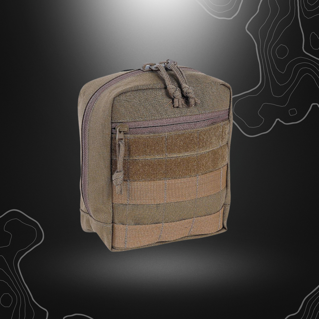 Poche Molle TT Tac Pouch 6 Coyote de Tasmanian Tiger, poche universelle multi-usages pour équipement de premiers secours avec poches intérieures en maille, système Molle, anneaux