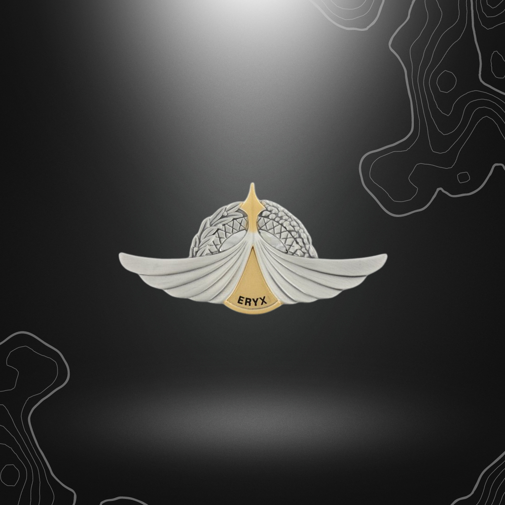 Logo du brevet militaire ERYX en métal