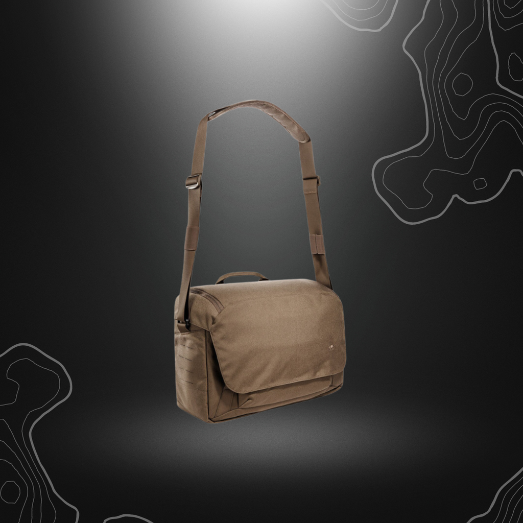 Robuste sac bandoulière TT Modular Equipment Case Coyote de 15L par Tasmanian Tiger, idéal pour transporter discrètement une arme, du matériel photo ou médical
