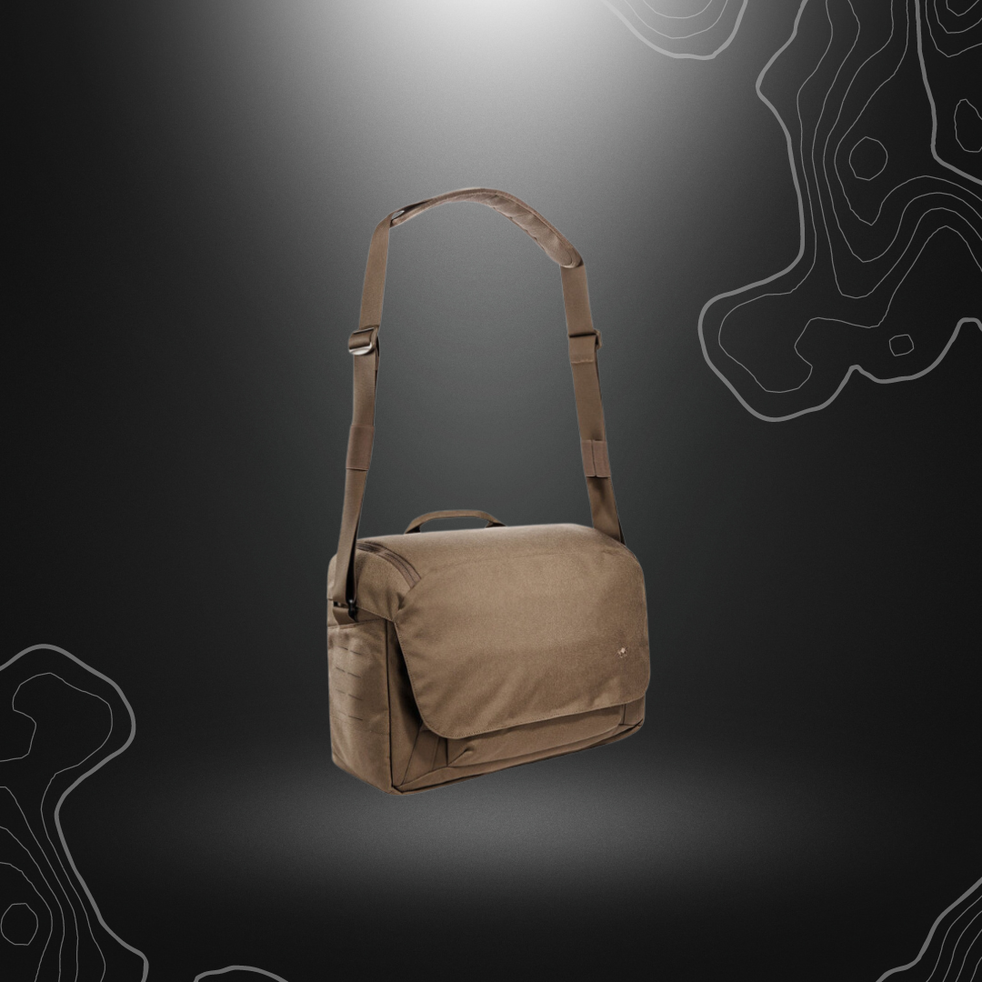 Robuste sac bandoulière TT Modular Equipment Case Coyote de 15L par Tasmanian Tiger, idéal pour transporter discrètement une arme, du matériel photo ou médical