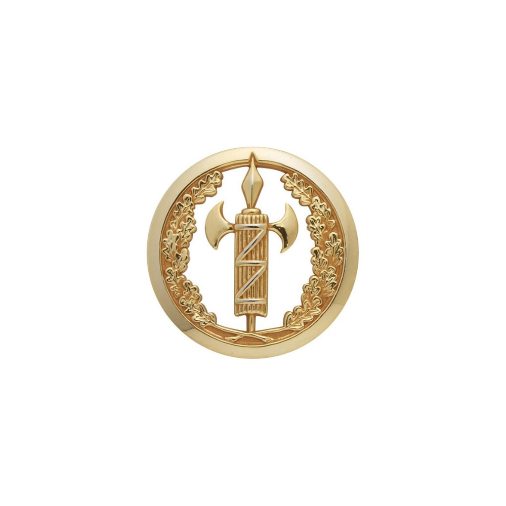 Alt tag: Insigne doré de Béret GSEM pour cadre spécial de Justice Militaire