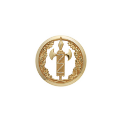 Alt tag: Insigne doré de Béret GSEM pour cadre spécial de Justice Militaire