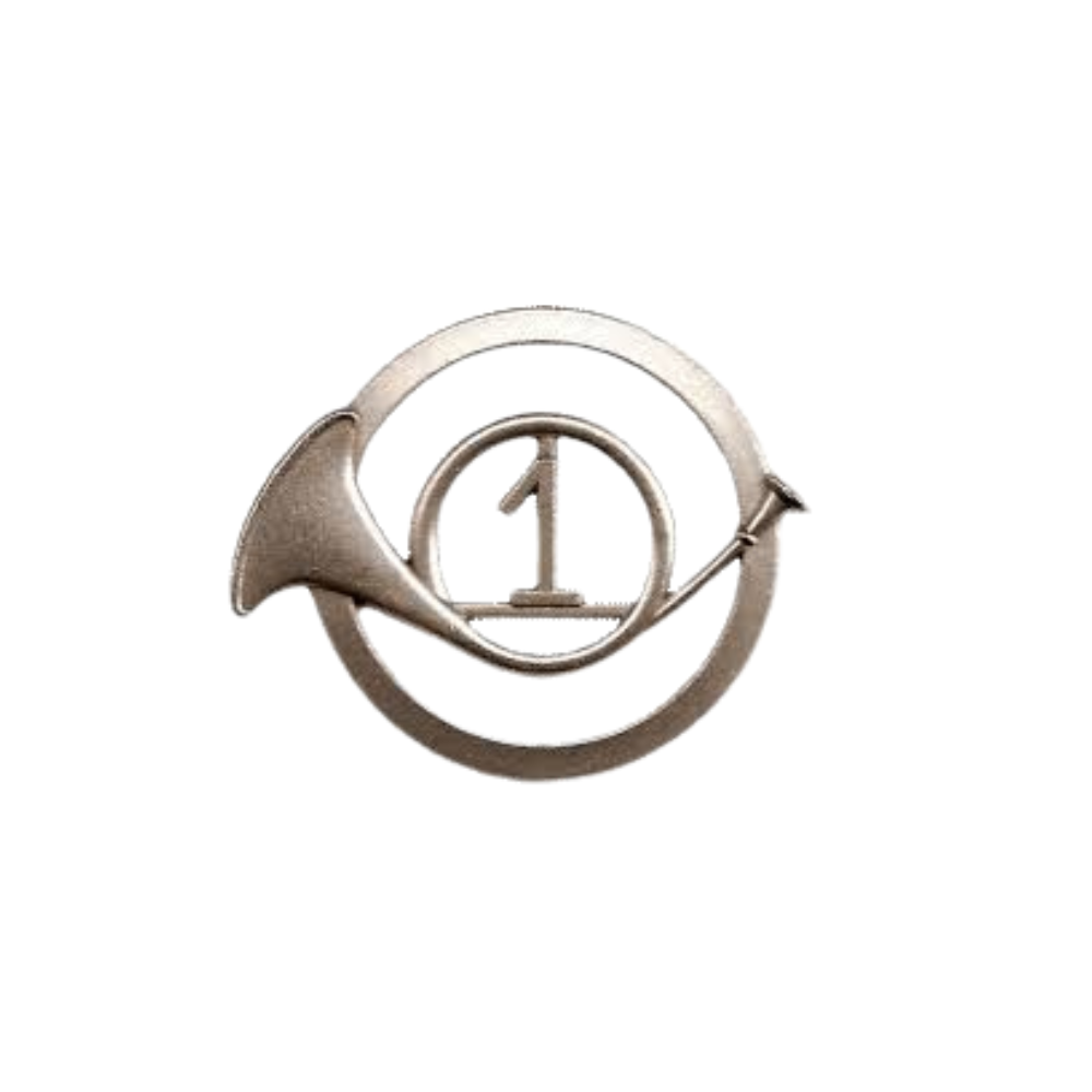 INSIGNE DE BERET 1ER RC ARGENT