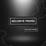 LOT DOSSARD + BANDE POITRINE SÉCU-ONE SECURITE PRIVEE NOIR | A10 EQUIPMENT
