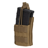 Porte-chargeurs double fusil MA42-498 Tan de Condor Outdoor avec sangle avant pour attaches supplémentaires, compatible MOLLE et capable de contenir 2 chargeurs AR/M4