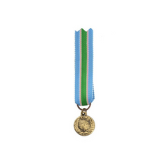 Alt tag : Médaille de réduction FINUL de l'ONU non accompagnée de barrette