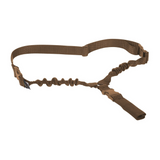 Sangle 1 point HK TT single sling Coyote de Tasmanian Tiger avec mousqueton, bandes élastiques, bandes Molle et sangle de 30mm d'épaisseur
