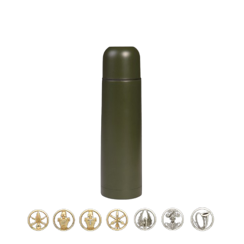 THERMOS 500ML GROEN MET GRAVERING