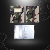 Porte-vues A5 camouflage CE avec 30 étuis transparents pour chef de groupe OPEX
