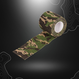 Bandes autogrippantes Camo Wooland MFH en tissu structurel élastique pour une excellente prise en main
