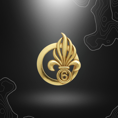 Alt tag de l'insigne doré du béret de la Légion 6e R.E.G