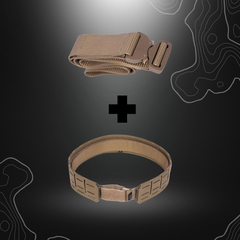 Ceinture tactique ultralégère ISTC TAN de Retex Solution avec système PALS/Molle et matériaux Cordura 500D de qualité supérieure
