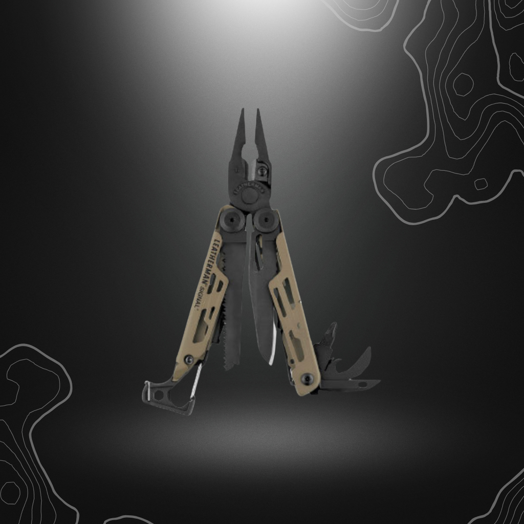 Leatherman Signal, pince multifonctions de 19 outils avec pinces, scie, décapsuleur, ouvre-boîtes, poinçon, embouts hexagonaux, lames de ciseaux