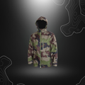 Veste imperméable légère Rainshield A310 v2 de Arktis en camouflage centre-europe avec fermetures éclair étanches et poches multiples