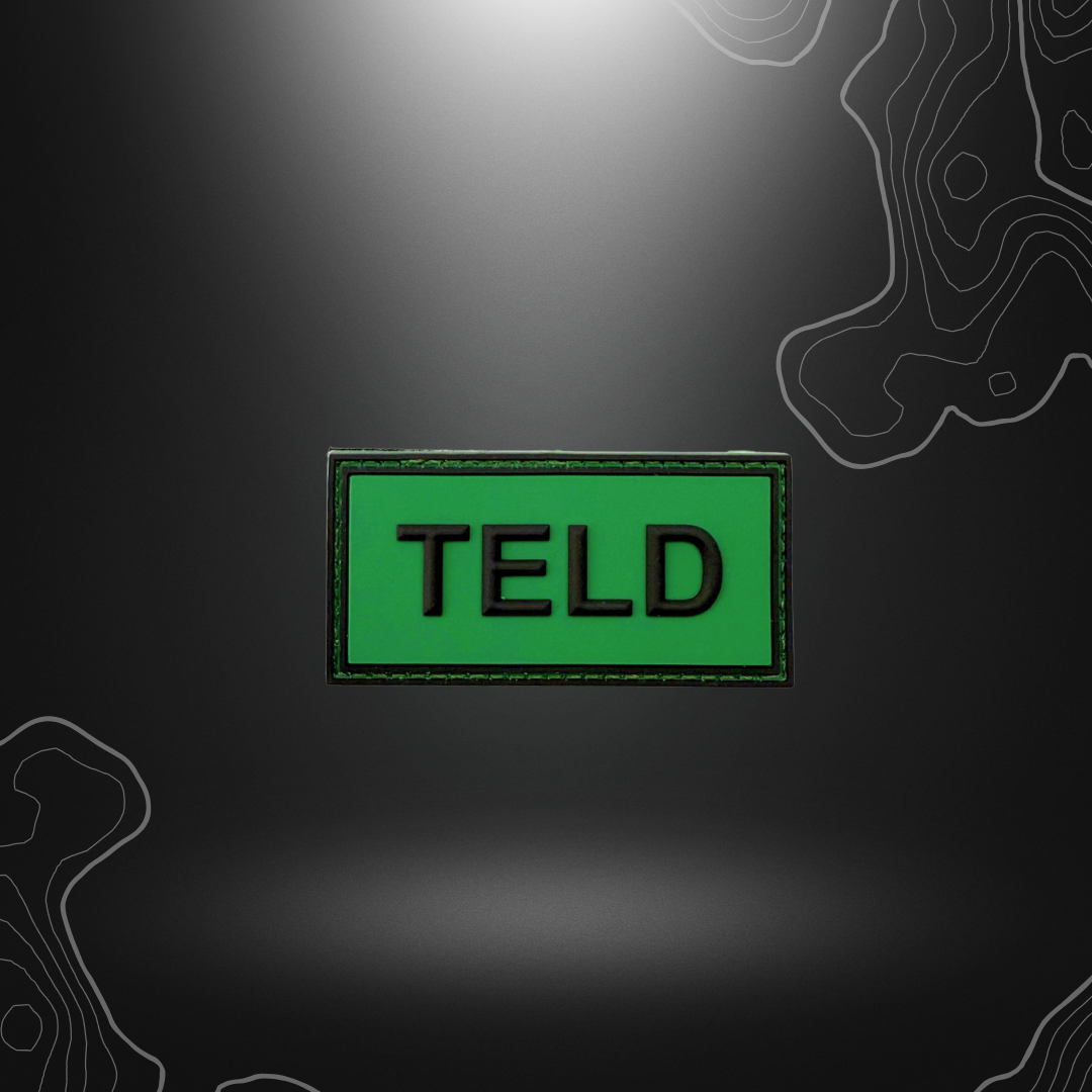 Patch de spécialiste TELD en PVC vert