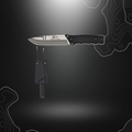 Couteau tactique K25 avec lame en acier inox revêtue de titane, manche en G10 et étui kydex