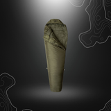 Sac de couchage sarcophage vert olive Softie Elite 3 de Snugpak avec panneau d'expansion intégré
