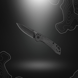 Kershaw Radar Blackwash, couteau pliant de poche avec lame en acier 8Cr13MoV, ouverture assistée SpeedSafe®, manche en acier inoxydable et revêtement blackwash