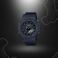 Montre-bracelet G-Shock GA-2100BCE noire de Casio avec cadran en verre minéral, boîtier en résine, bracelet en tissu Cordura et multiples fonctionnalités