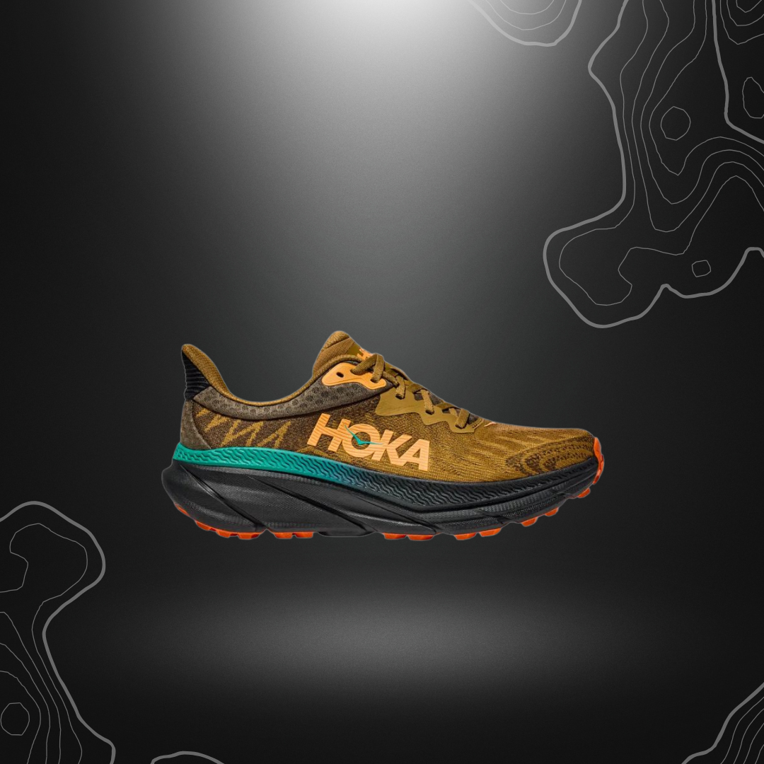 Chaussures de running pour homme Hoka Challenger ATR 7, alliant confort et adhérence pour route et trail.