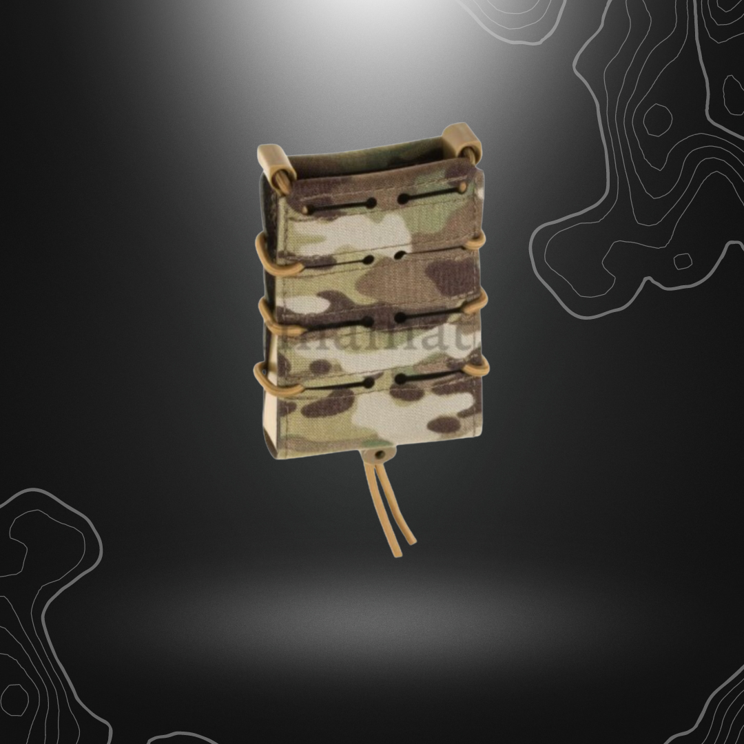 Porte-chargeur simple pour fusil 5.56 multicam de Templar's Gear, léger, de qualité supérieure, avec système PALS/Molle et laminé Cordura 500D traité IRR