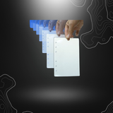 Lot de 10 feuilles transparentes pour classeur A6 OPEX