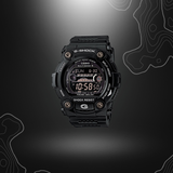 Montre-bracelet numérique G-Shock GW-7900B de Casio, noire, solaire et radio-pilotée, robuste et confortable avec cadran en verre minéral et bracelet en résine
