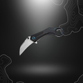 Karambit Veloc de Böker Magnum, couteau polyvalent avec lame Wharncliffe en acier 440B, mécanisme d'ouverture assistée à ressort, système de verrouillage sûr et