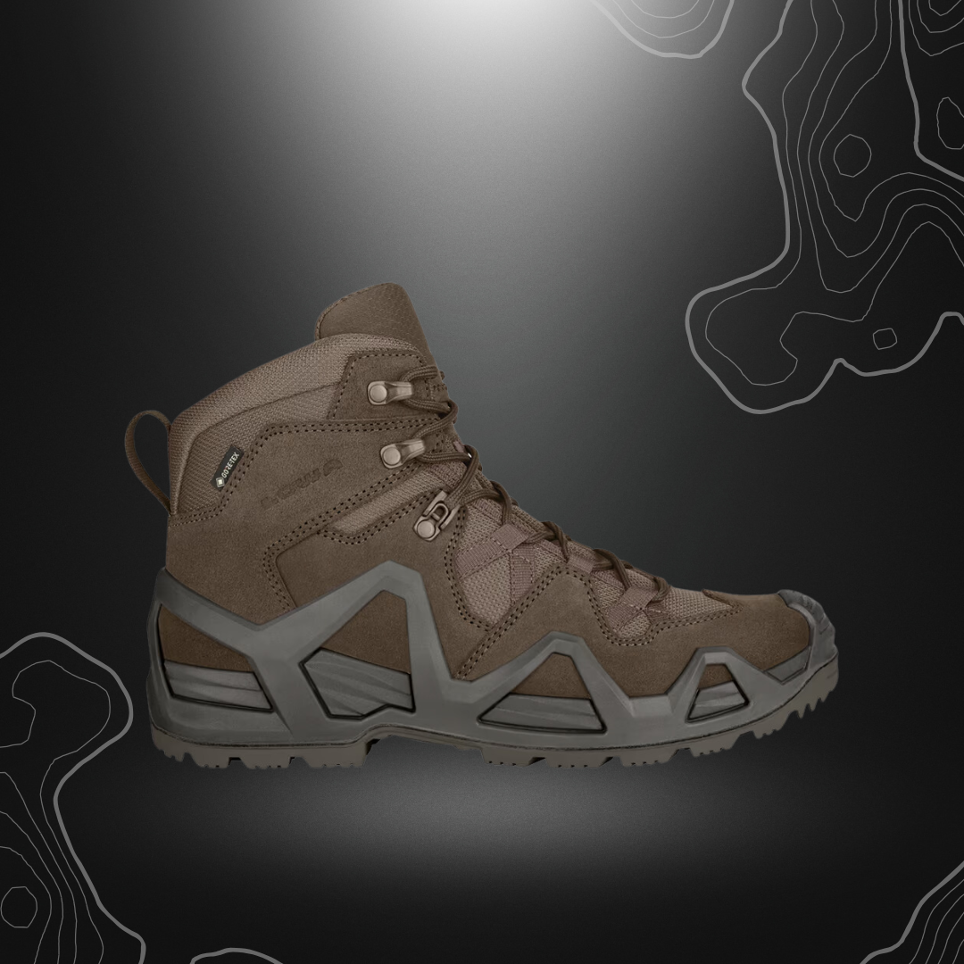 Chaussures Zephyr GTX Mid Mk2 Marron de Lowa, mise à jour pour plus de solidité et performance, dotée d'une semelle isolante, d'une tige résistante et d'une nouvelle semelle