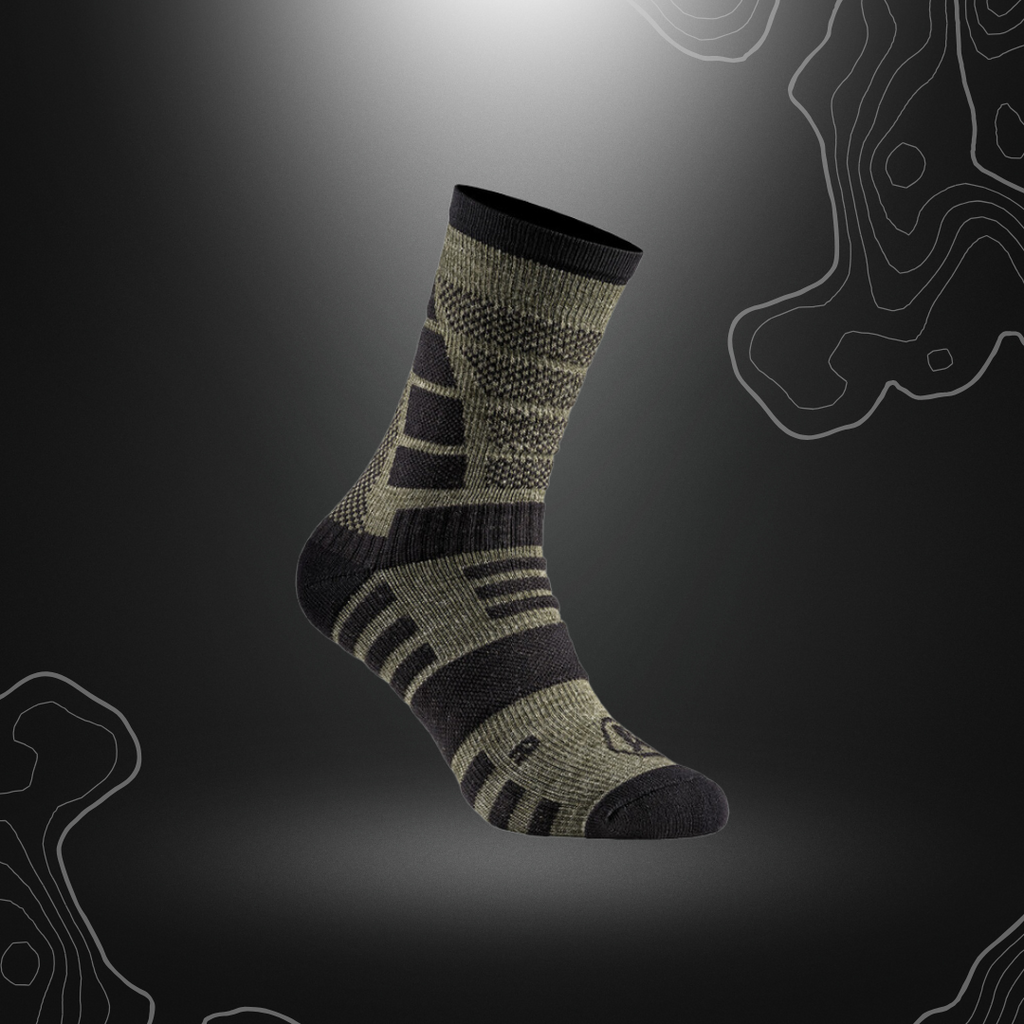 Chaussettes IMPACT 9'' WINTER de A10 EQUIPMENT en laine mérinos, thermorégulantes et confortables pour temps froid