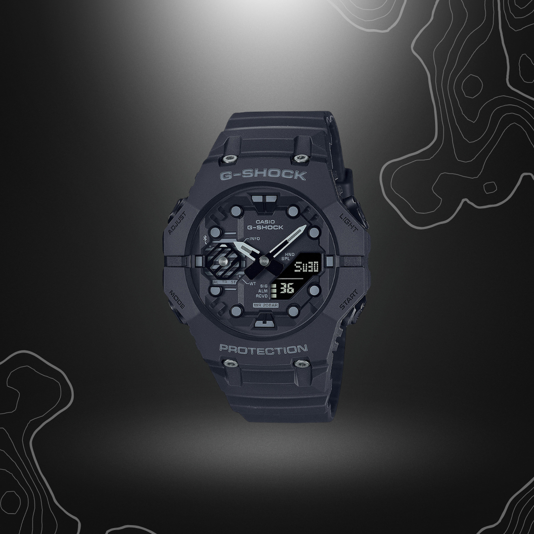 Montre G-Shock GA-B001-1AER noire de Casio avec connexion Bluetooth, fonctionnalités avancées et design robuste