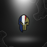 Patch Punisher Spartiate FR en PVC, accessoire de personnalisation