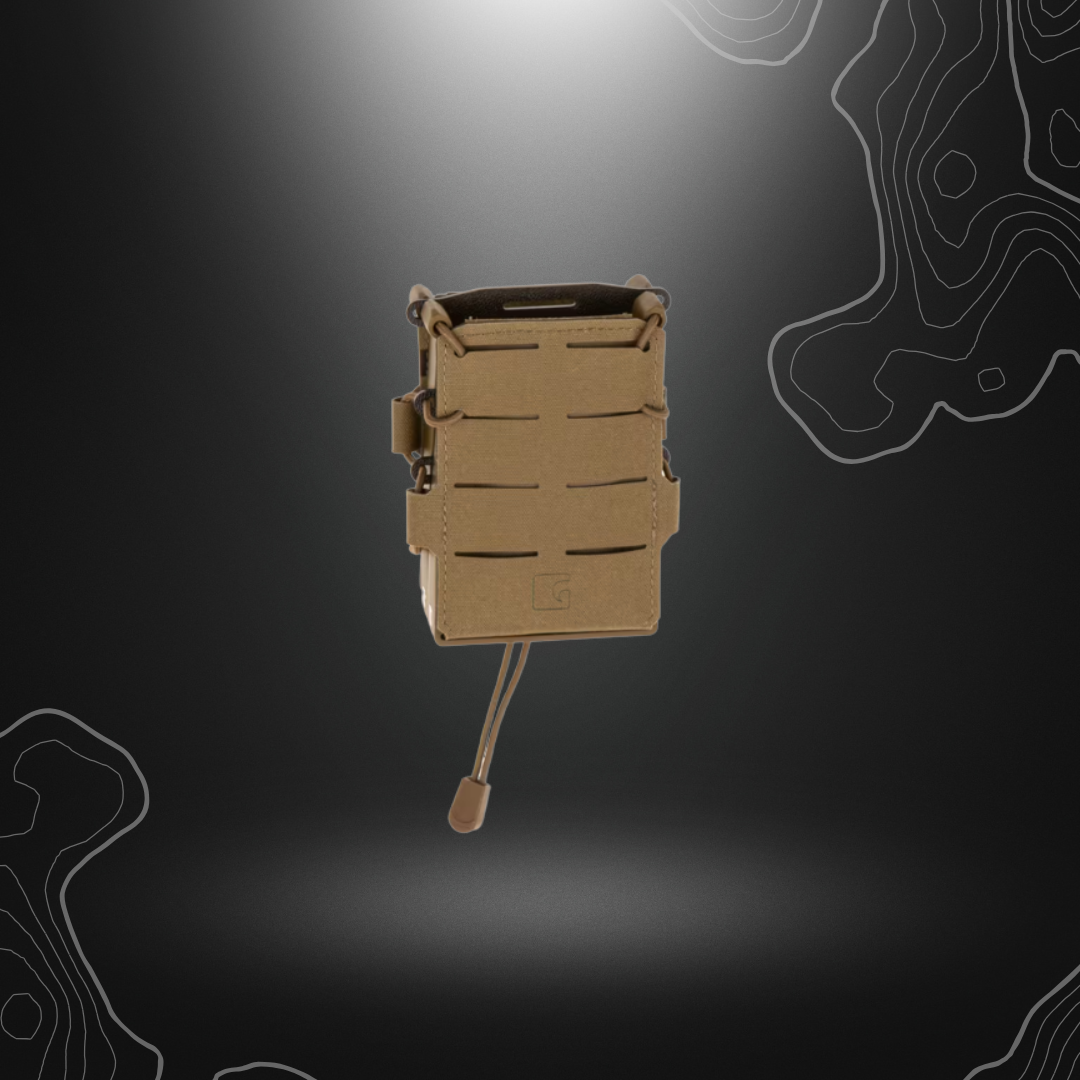 Porte-chargeur double 5.56/AK Speedpouch LC Coyote de Clawgear, équipement en nylon léger et polyvalent pour optimiser les performances de l'opérateur